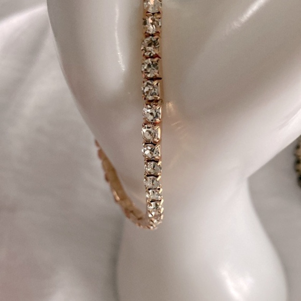 Bohemian Bracelet New Stretch Stackable Black & G… - image 7